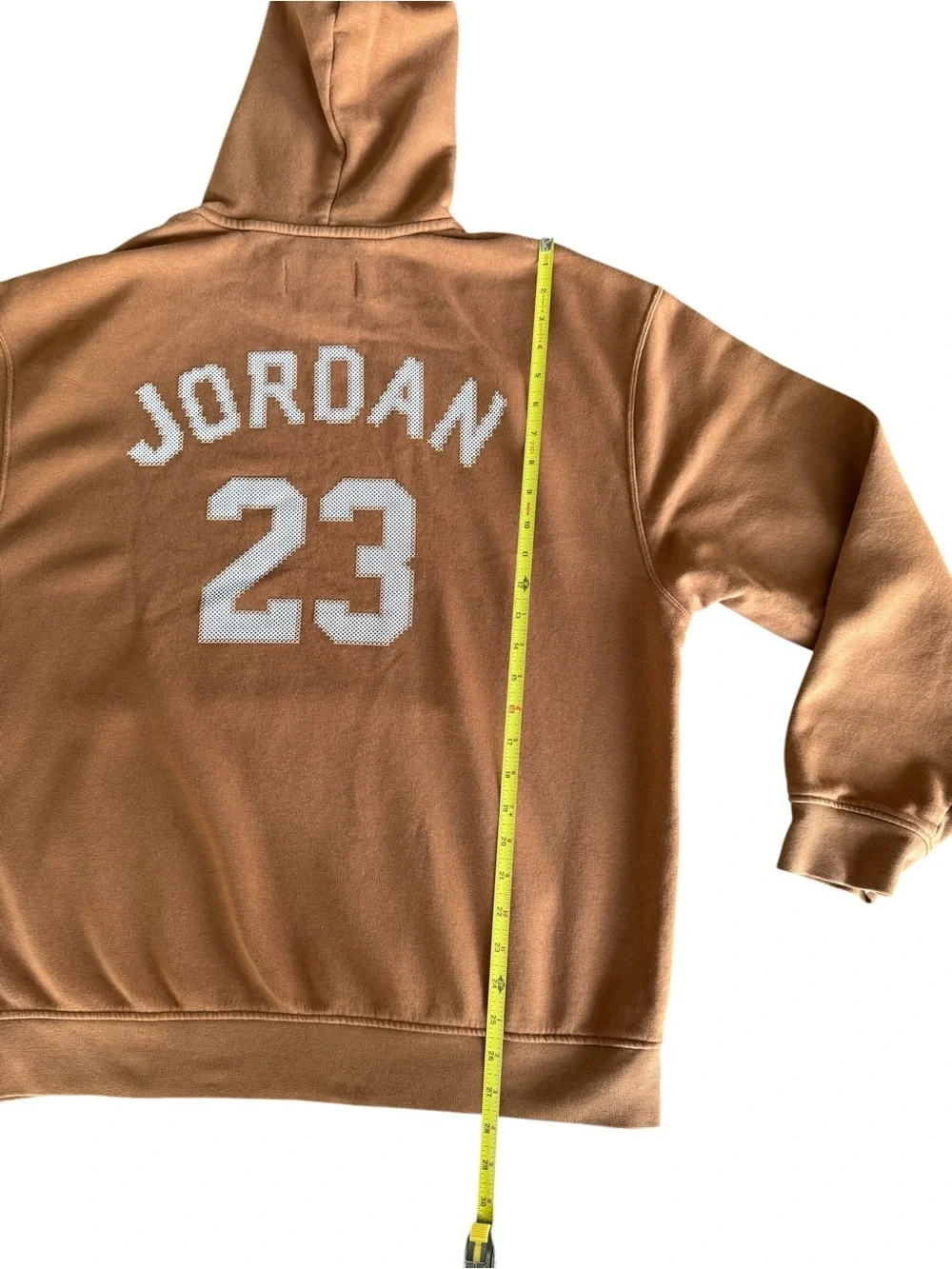 Jordan Essentials Holiday Fleece Hoodie Brown Men's L FD7465-281 Jumpman